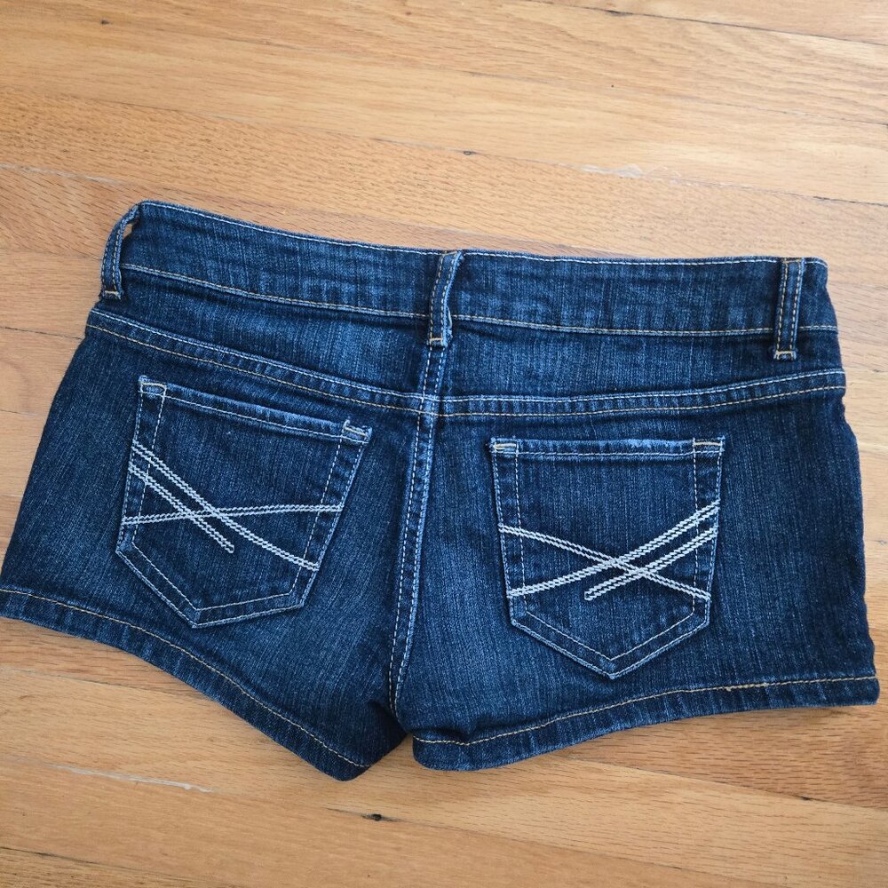Vintage y2k aeropostale micro mini denim shorts